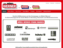Tablet Screenshot of moebel-werner.com